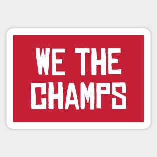 We The Champs - Red/White Sticker